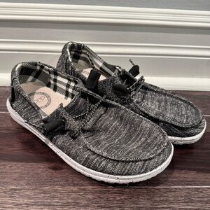 Hey Dude Women's Black and White Shoes